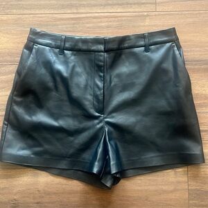 Express faux leather shorts